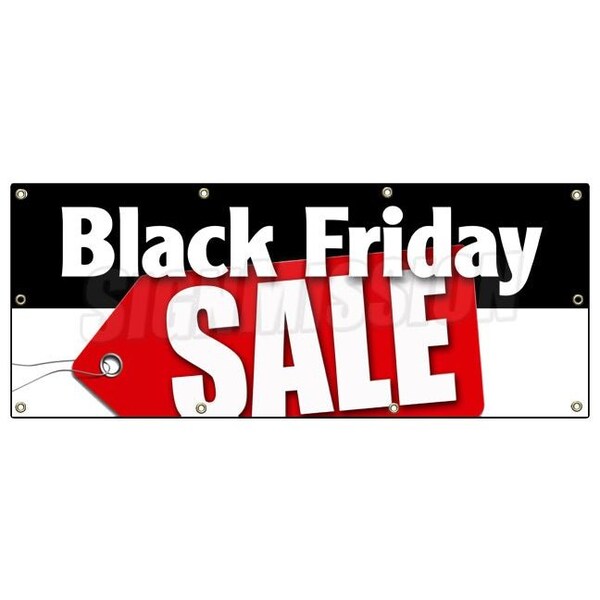 Signmission BLACK FRIDAY SALE BANNER SIGN special discounts save huge low prices - B-96 BLACK FRIDAY SALE