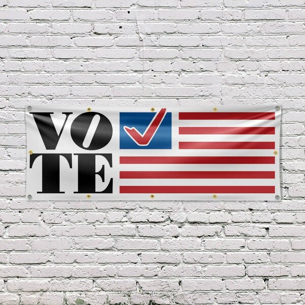 Signmission Vote, 48 Inch x 120 Inch, Vinyl Banner - B-120-30918