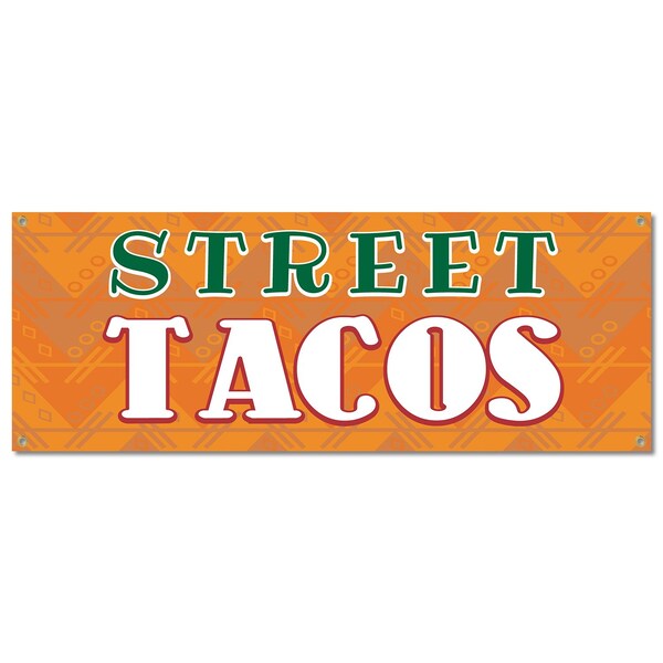 Signmission Street Tacos, 18 Inch, Banner - B-30425
