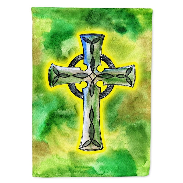 Carolines Treasures Irish Celtic Cross Flag Canvas House Size - BB5764CHF
