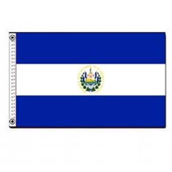 Annin Flagmakers Annin Flagmakers 192404 4 ft. X 6 ft. Nyl-Glo El Salvador Government Flag - 192404