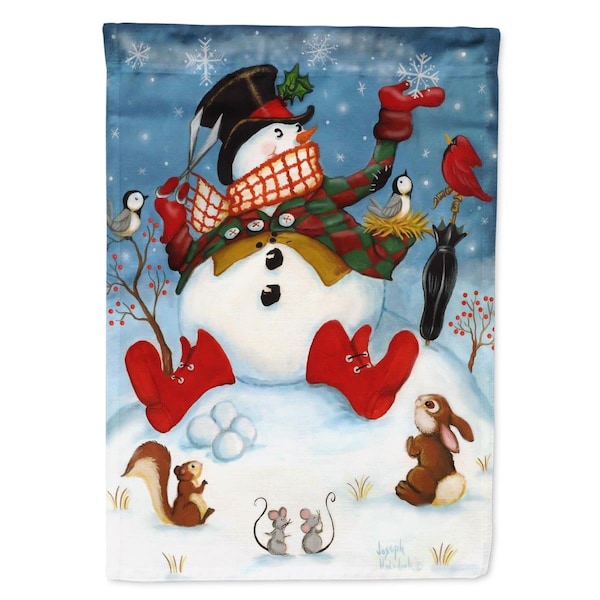 Carolines Treasures 11 x 0.01 x 15 in. Snowman Snow Maker Garden Flag - PJH3028GF