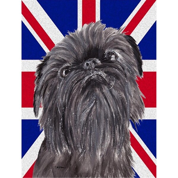 Patioplus Brussels Griffon With Engish Union Jack British Flag Flag Garden Size - PA631599