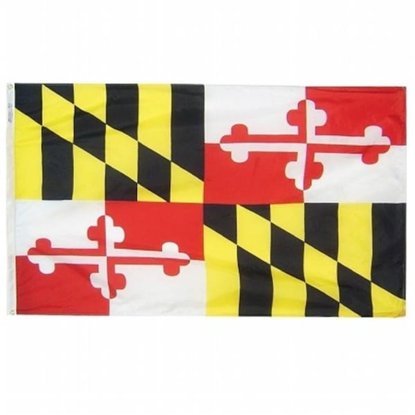 Annin Flagmakers Annin Flagmakers 142360 3 ft. x 5 ft. Nyl-Glo Maryland Flag - 142360
