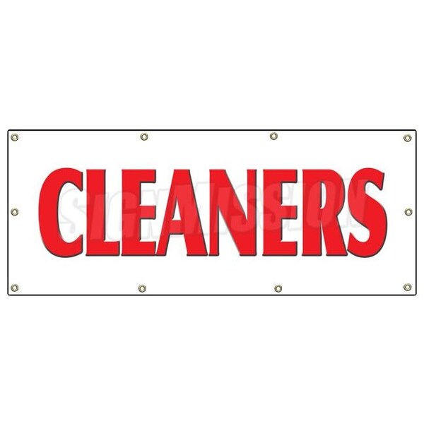Signmission CLEANERS BANNER SIGN laundry dry cleaning shirts pressed draped cleaned - B-96 CLEANERS
