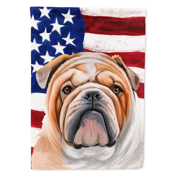 Patioplus English Bulldog Dog American Garden Flag - 11 x 0.01 x 15 in. - PA2553185