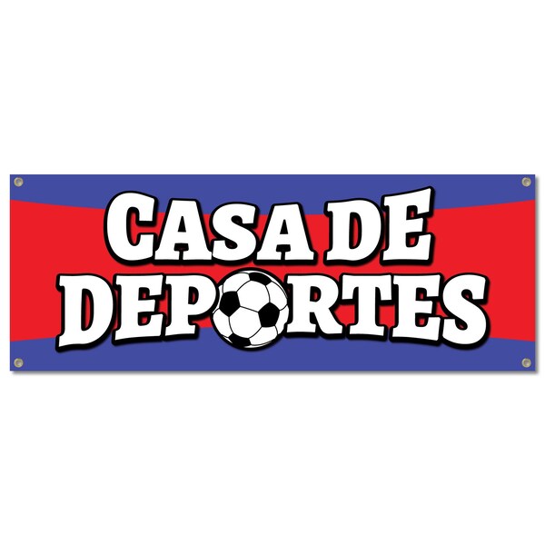 Signmission Casa De Deportes, 18 Inch, Banner - B-30355