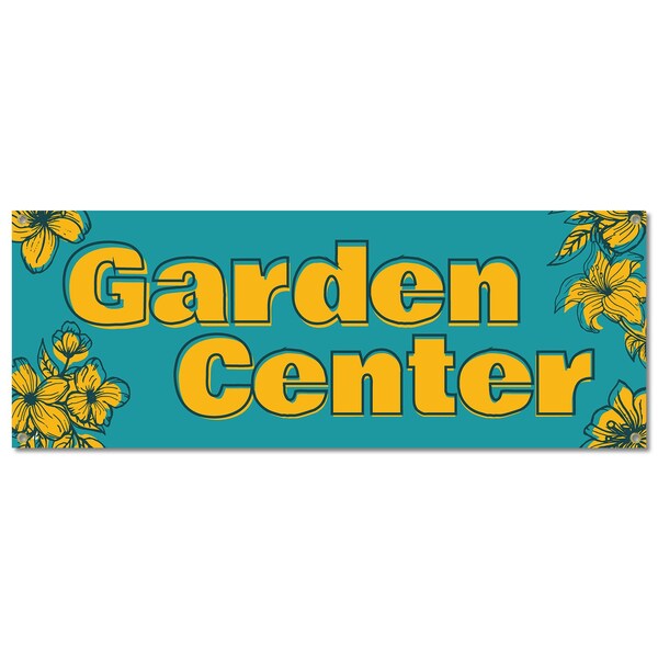 Signmission Garden Center, 18 Inch, Banner - B-30380