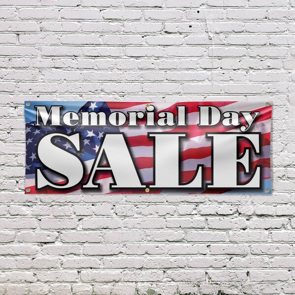 Signmission Memorial Day Sale, 24 Inch x 72 Inch, Vinyl Banner - B-72-30736