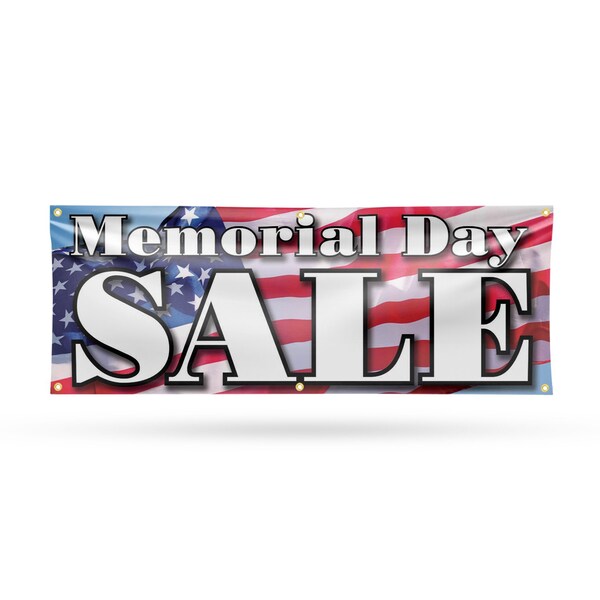 Signmission Memorial Day Sale, 24 Inch x 72 Inch, Vinyl Banner - B-72-30736