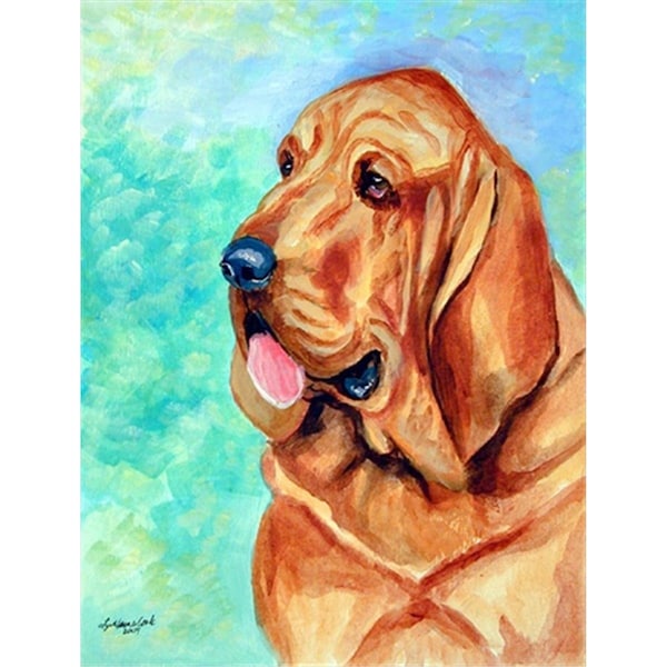 Carolines Treasures 28 x 40 in. Bloodhound House Size Canvas Flag - 7224CHF