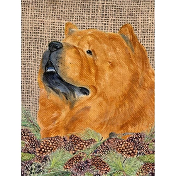 Carolines Treasures 28 x 40 In. Chow Chow Flag Canvas- House Size - SS4091CHF
