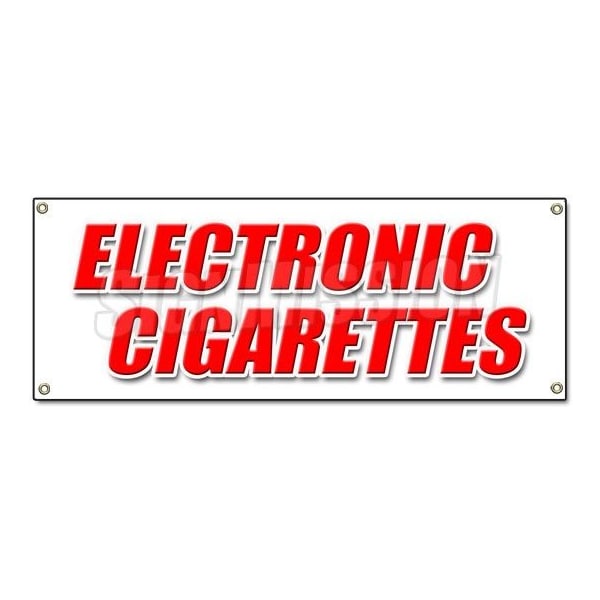 Signmission ELECTRONIC CIGARETTES BANNER SIGN hookah pens e-hookahs vape pipes - B-ELECTRONIC CIGARETTES