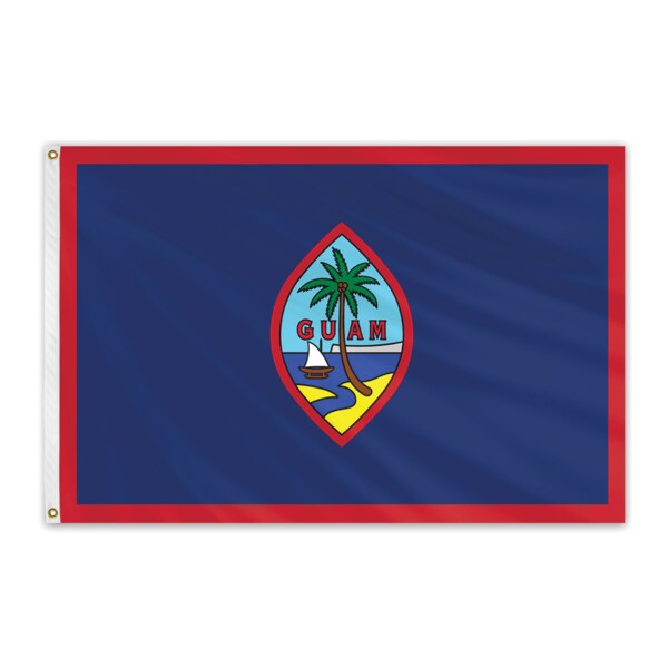 Global Flags Unlimited Guam Outdoor Nylon Flag 3'x5' - 200769