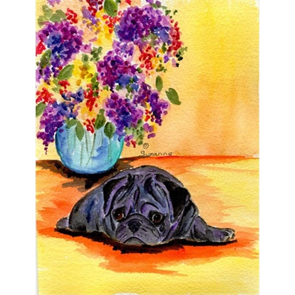 Patioplus Pug Canvas Flag - House Size, 28 x 40 in. - PA2554492