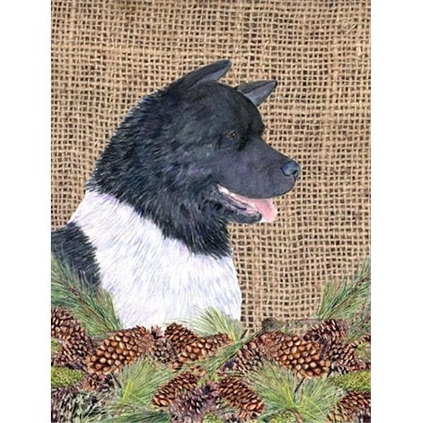 Carolines Treasures Carolines Treasures SS4061CHF 28 x 40 in. Akita House Size Canvas Flag - SS4061CHF