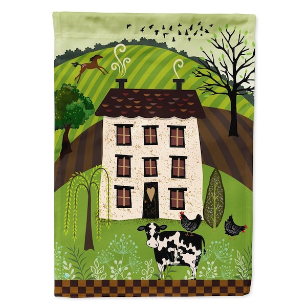 Carolines Treasures Folk Art Country House Flag Canvas House Size - VHA3024CHF