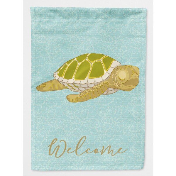 Carolines Treasures Sea Turtle Welcome Flag Garden Size - CA69446