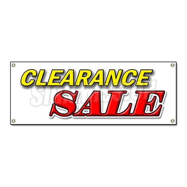 Signmission CLEARANCE SALE BANNER SIGN retail signs huge 50% slashed discount bargain - B-CLEARANCE SALE