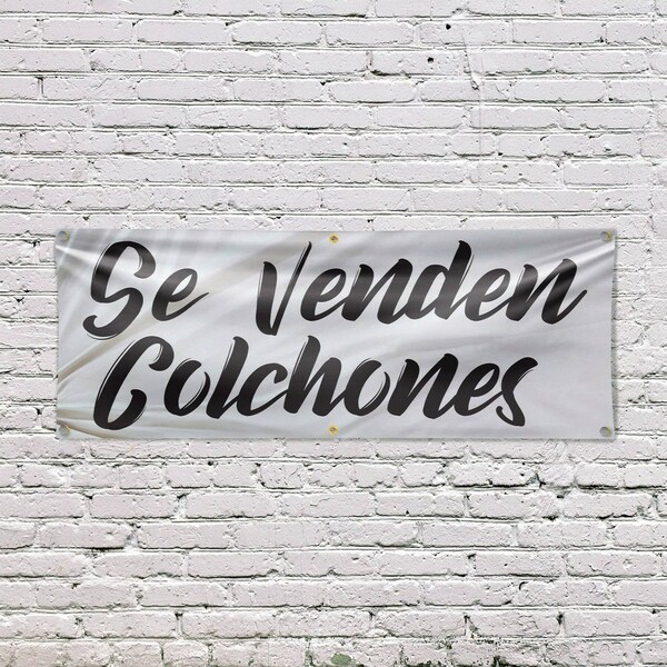 Signmission Se Venden Colchones, 24 Inch x 72 Inch, Vinyl Banner - B-72-30850
