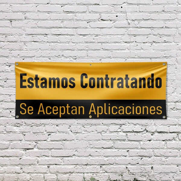 Signmission Estamos Tantratando, 24 Inch x 72 Inch, Vinyl Banner - B-72-30564
