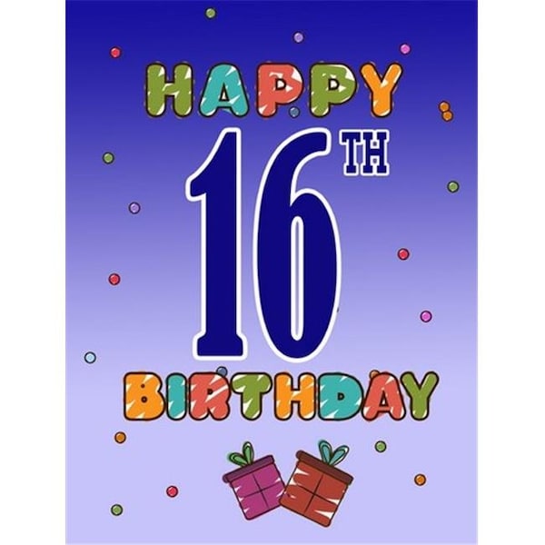 Carolines Treasures Carolines Treasures CJ1107GF Happy 16Th Birthday Flag Garden Size - CJ1107GF
