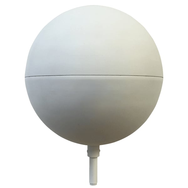 Global Flags Unlimited Aluminum Ball Ornament 3" White - 205096