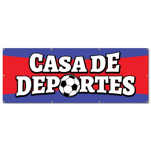 Signmission Casa De Deportes, 36 Inch, Banner - B-96-30355