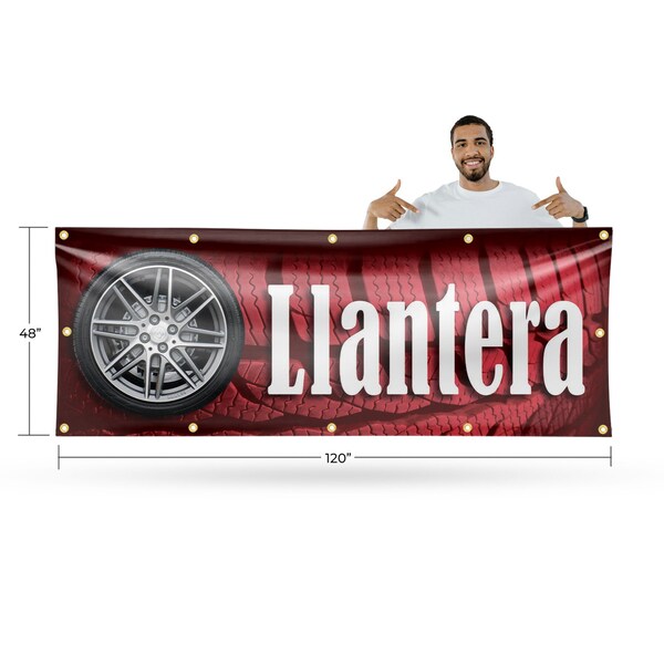 Signmission Llantera, 48 Inch x 120 Inch, Vinyl Banner - B-120-30727
