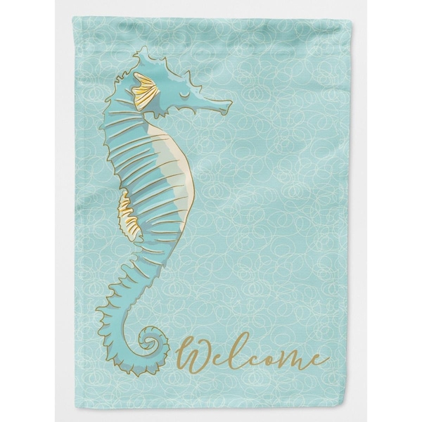 Carolines Treasures Seahorse Welcome Flag Garden Size - CA69448