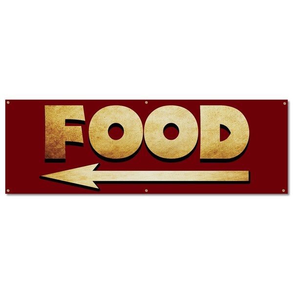 Signmission Food, 24 Inch, Banner - B-72-30376