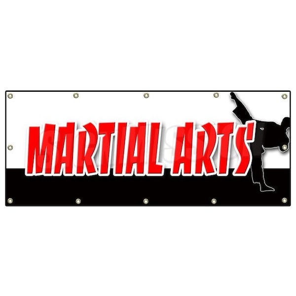 Signmission MARTIAL ARTS BANNER SIGN jiu-jitsu kung fu tae kwon do judo classes - B-120 MARTIAL ARTS