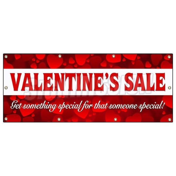 Signmission VALENTINES DAY SALE BANNER SIGN sale holiday valentine romantic love - B-96 VALENTINES DAY SALE