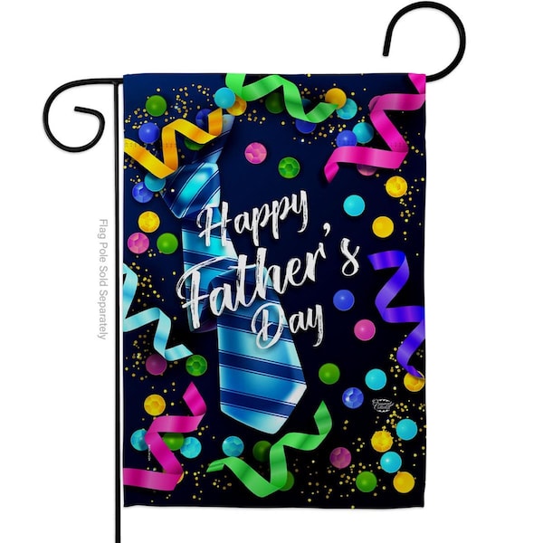 Cuadrilatero Best Tie Father Family Day 13 x 18.5 in. Double-Sided Decorative Vertical Garden Flags for - CU3901963