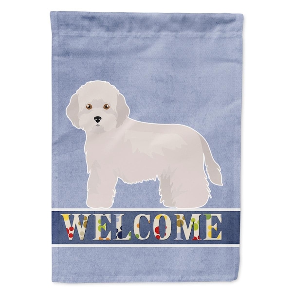 Carolines Treasures Cyprus Poodle Welcome Garden Size Flag - CK3641GF