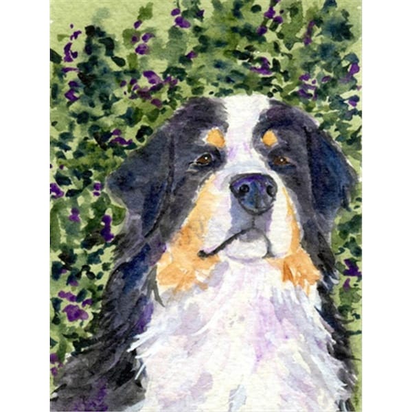 Carolines Treasures 28 x 40 In. Bernese Mountain Dog Flag Canvas- House Size - SS8830CHF