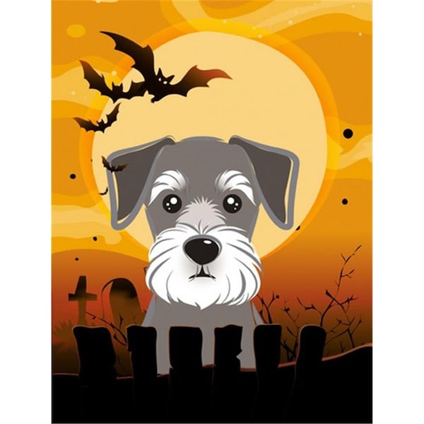 Patioplus Halloween Schnauzer Flag Garden Size - PA253599