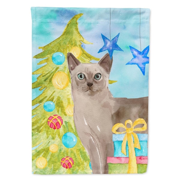 Carolines Treasures Tonkinese Christmas Presents Flag Canvas House Size - CK3131CHF