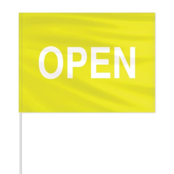 Global Flags Unlimited Open Message Field Flag - Yellow - 205610