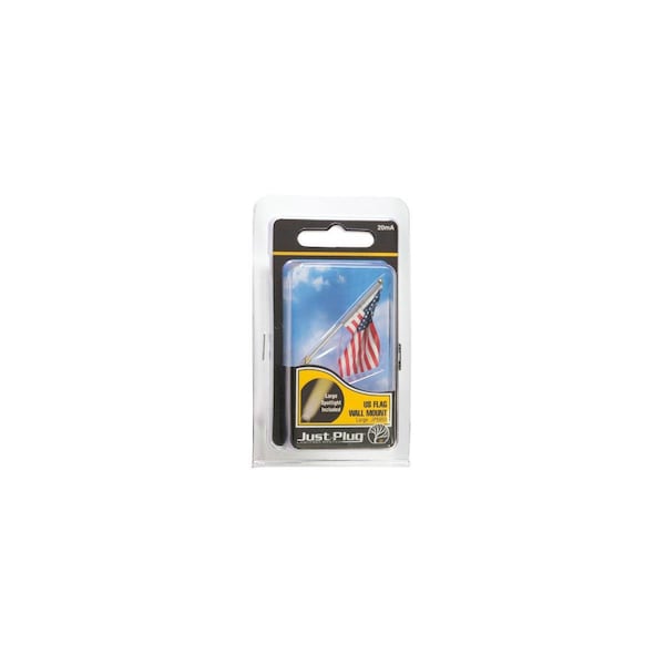 Woodland Scenics All Scales 0.53 in. Small Wall Mount US Flag - WOO5953