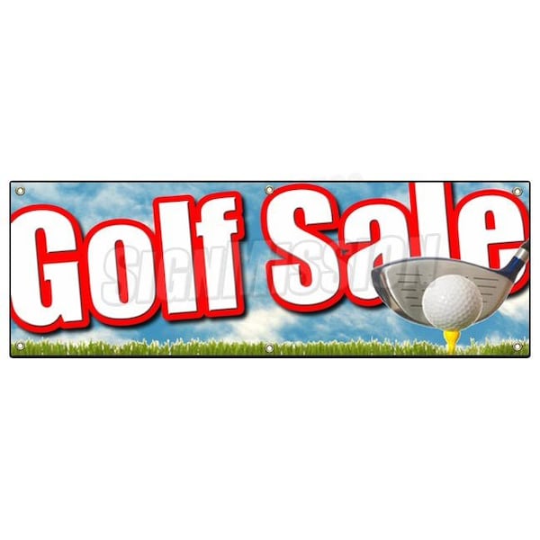 Signmission GOLF SALE BANNER SIGN golfing shop signs ball club bags clothes 50% huge - B-72 GOLF