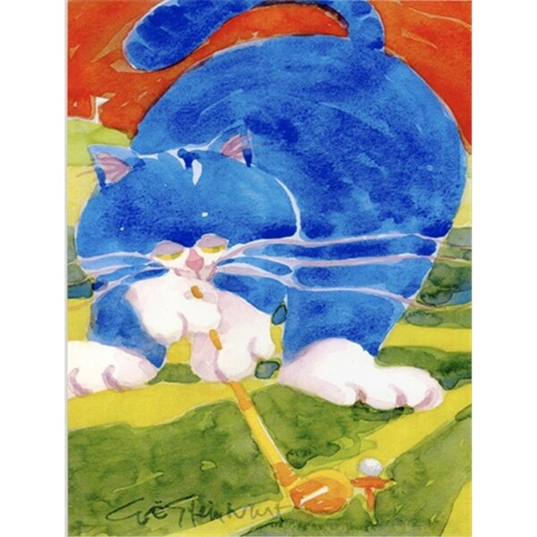 Patioplus 11 x 15 in. Blue Cat Golpher Flag Garden Size - PA247276