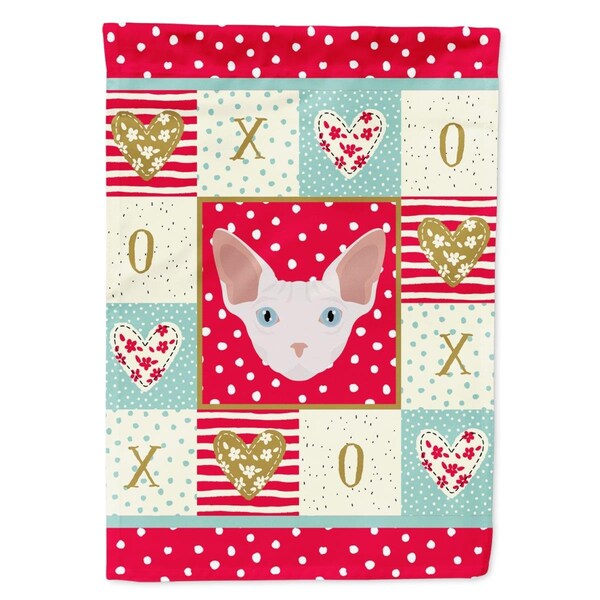 Carolines Treasures 28 x 0.01 x 40 in. Sphynx Cat Flag Canvas House Size - CK5170CHF