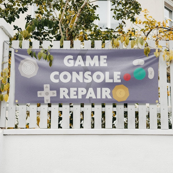 Signmission Game Console Repair, 18 Inch x 48 Inch, Vinyl Banner - B-30667