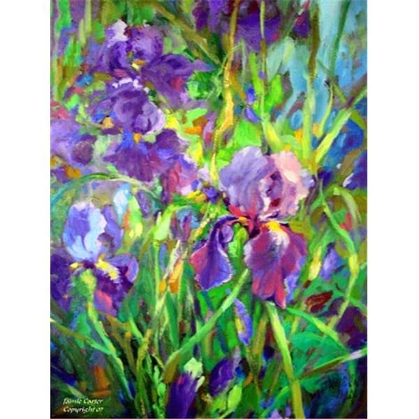 Carolines Treasures Carolines Treasures PJC1045CHF Iris By The Well Flag Canvas House Size - PJC1045CHF