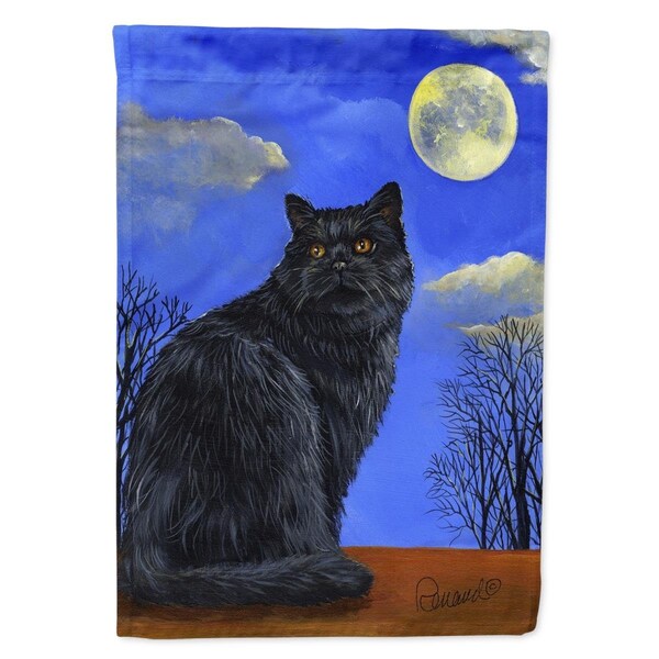 Carolines Treasures 28 x 0.01 x 40 in. Black Cat Hocus Pocus Halloween Canvas House Flag - PPP3142CHF