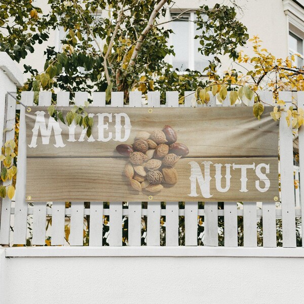 Signmission Mixed Nuts, 24 Inch x 72 Inch, Vinyl Banner - B-72-30741