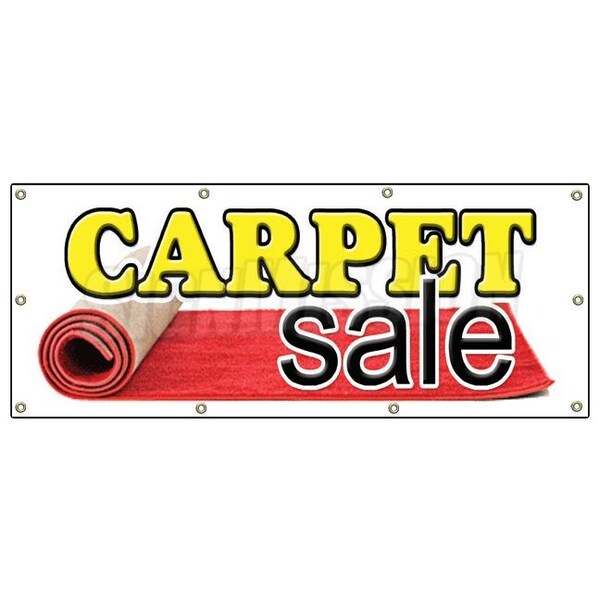 Signmission CARPET SALE BANNER SIGN store carpeting signs rugs wall to wall - B-96 CARPET SALE