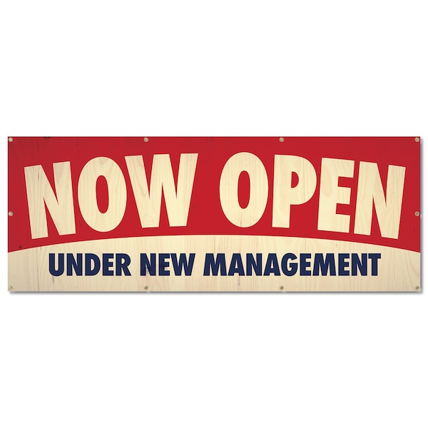 Signmission Now Open, 36 Inch, Banner - B-96-30404