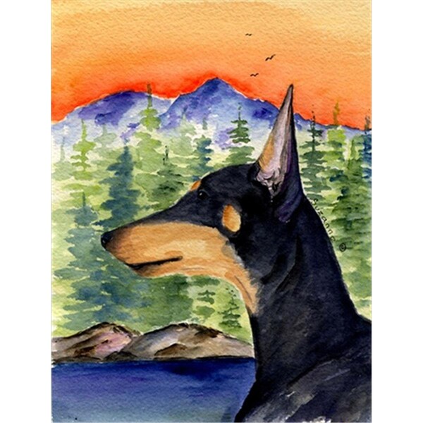 Carolines Treasures Manchester Terrier Canvas Flag - House Size- 28 x 40 in. - SS8433CHF